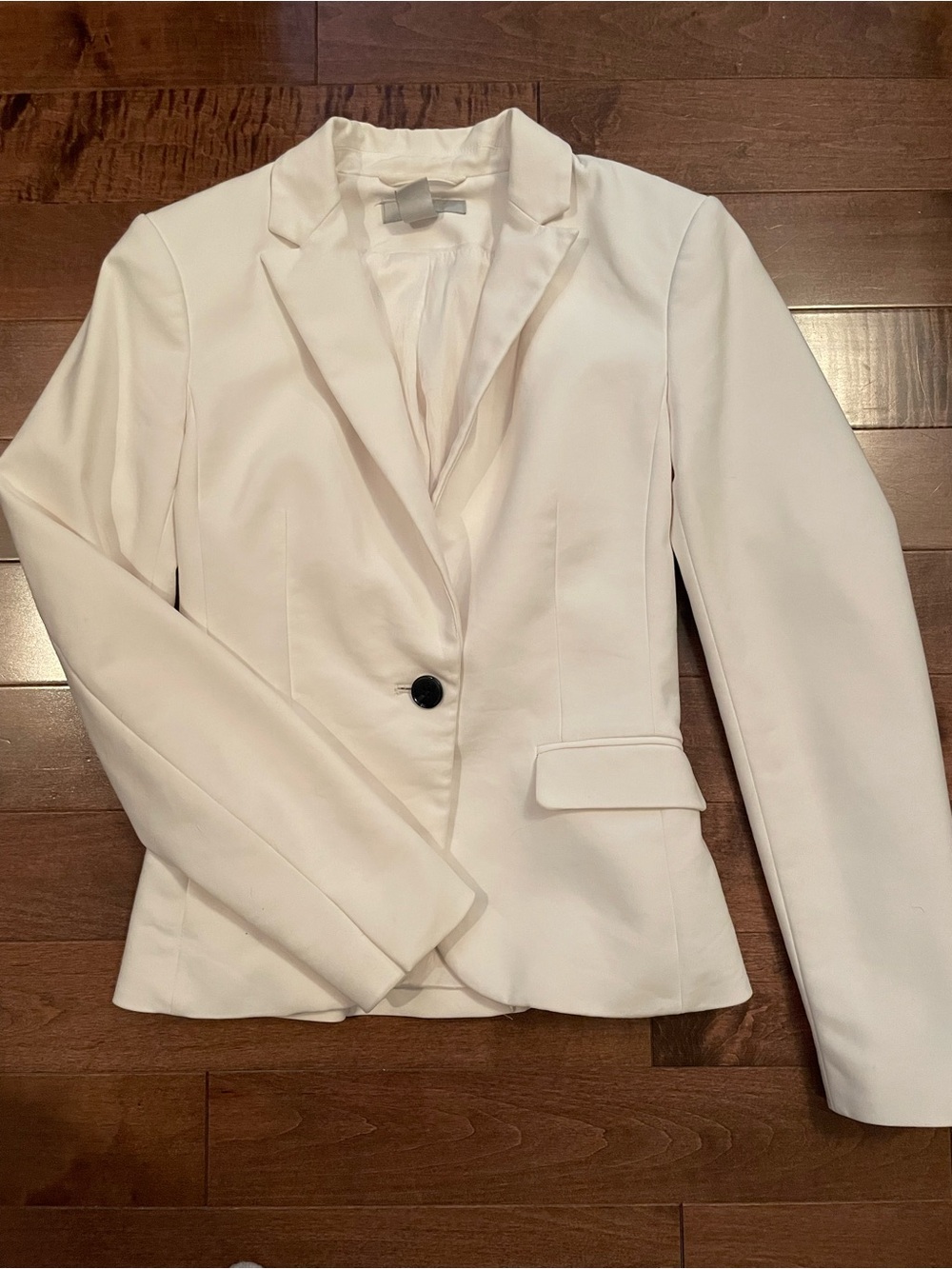 H&M Cream Single-Button Women's Blazer